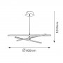 RABALUX Meredith 2480 LED 18 W Visilica - slika 2