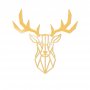 WALLXPERT Zidna dekoracija Deer2 Metal Decor Gold - slika 1