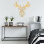 WALLXPERT Zidna dekoracija Deer2 Metal Decor Gold - slika 2