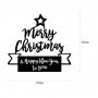 WALLXPERT Zidna dekoracija XMASBLACK 004 - slika 5