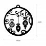 WALLXPERT Zidna dekoracija XMASBLACK 028 - slika 5