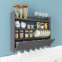 HANAH HOME Kuhinjska polica Knott Anthracite - slika 2