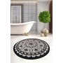 L`ESSENTIEL MAISON Kupatilski otirač Mandal DJT Black - slika 2