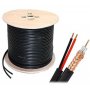 GEMBIRD KABL-COAX-RG59+2X0.75 CCA/PVC/300M koaksialni kabl sa napojnim kablom 2x0,75mm black 300m - slika 1