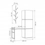 HANAH HOME Cipelarnik Mello Anthracite - slika 4