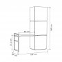 HANAH HOME Cipelarnik Mello Oak - slika 4