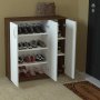 HANAH HOME Cipelarnik Sinem White Walnut - slika 2
