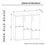 HANAH HOME Cipelarnik Sinem White Walnut - slika 3