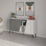 HANAH HOME Komoda Fione 150 sivo/bela (855DTE4240) - slika 2