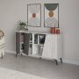 HANAH HOME Komoda Fione 150 sivo/bela (855DTE4240) - slika 3