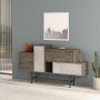 HANAH HOME Komoda Hermes braon/bela - slika 3