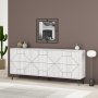 HANAH HOME Komoda Dune 183 bela - slika 3