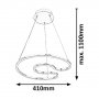 RABALUX Melora 2190 LED 30 W Visilica - slika 3