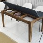 HANAH HOME Trpezarijski sto Milan 513 Walnut Anthracite - slika 5