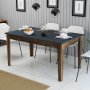 HANAH HOME Trpezarijski sto Milan 513 Walnut Anthracite - slika 2