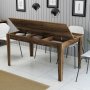 HANAH HOME Trpezarijski sto Milan 516 Walnut - slika 4
