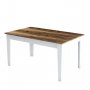 HANAH HOME Trpezarijski sto Milan 520 Walnut White - slika 1