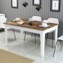 HANAH HOME Trpezarijski sto Milan 520 Walnut White - slika 2