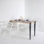 HANAH HOME Trpezarijski sto Alfeios WoodenBlack - slika 2