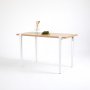HANAH HOME Trpezarijski sto Eurotas WoodenWhite - slika 3