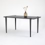 HANAH HOME Trpezarijski sto Pineios AnthraciteBlack - slika 3