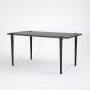 HANAH HOME Trpezarijski sto Pineios AnthraciteBlack - slika 1