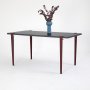 HANAH HOME Trpezarijski sto Pineios AnthraciteBurgundy - slika 3