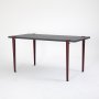 HANAH HOME Trpezarijski sto Pineios AnthraciteBurgundy - slika 1
