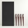 HANAH HOME Trpezarijski sto Pineios AnthraciteBurgundy - slika 4