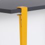 HANAH HOME Trpezarijski sto Pineios AnthraciteYellow - slika 5