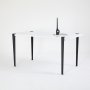 HANAH HOME Trpezarijski sto Pineios WhiteBlack - slika 3