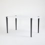HANAH HOME Trpezarijski sto Pineios WhiteBlack - slika 1