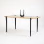 HANAH HOME Trpezarijski sto Pineios WoodenBlack - slika 3