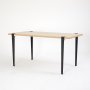 HANAH HOME Trpezarijski sto Pineios WoodenBlack - slika 1