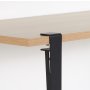 HANAH HOME Trpezarijski sto Pineios WoodenBlack - slika 5