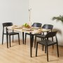 HANAH HOME Trpezarijski sto Pineios WoodenBlack - slika 2