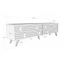 HANAH HOME TV polica Eva Anthracite White (851AVH3074) - slika 3