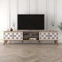 HANAH HOME TV polica Class Walnut White (845HCT3005) - slika 2