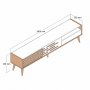HANAH HOME TV polica Valensiya Walnut (845HCT5352) - slika 4