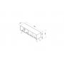 HANAH HOME TV polica Crava White (327ODS1140) - slika 4