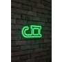 WALLXPERT Zidna LED dekoracija, SANKE Deda Mraza, zelene - slika 2