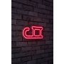WALLXPERT Zidna LED dekoracija, SANKE Deda Mraza, crvene (395NGR1953) - slika 2