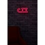 WALLXPERT Zidna LED dekoracija, SANKE Deda Mraza, crvene (395NGR1953) - slika 4
