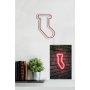 WALLXPERT Dekorativno LED osvetljenje, SOCKS, crvena (395NGR1963) - slika 3