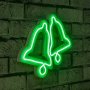 WALLXPERT LED novogodišnja dekoracija BELLS, zelena (395NGR1970) - slika 1