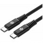 CELLY Kabl za punjenje USB-C na 2 USB-C 100W POWER DELIVERY - slika 2