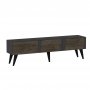 HANAH HOME TV polica Veas Anthracite Walnut (327ODS1135) - slika 1