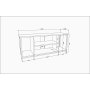 HANAH HOME TV polica Rinaldo Oak Gold (322RTC2223) - slika 5