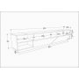 HANAH HOME TV polica Rhodes Anthracite (322RTC2442) - slika 5