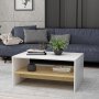 HANAH HOME Sto za dnevnu sobu Apollon White Sapphire Oak - slika 3